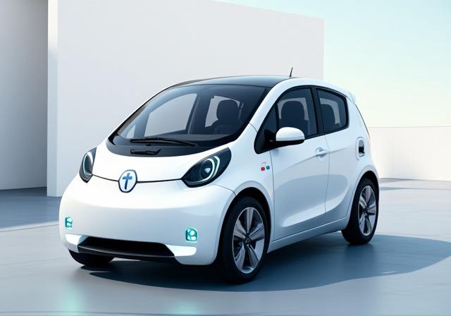 Citadine Électrique blanche